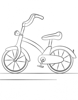 Bicycle coloring page | Free Printable Coloring Pages