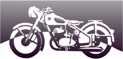 Clipart - Motorbike of the 1950ies