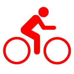 Bike Sign Red Clip Art at Clker.com - vector clip art online ...