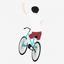 Summer Cycling Man Bicycle Mountain Bike, Cyclist, Cartoon ...