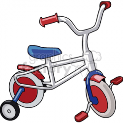 Bike with Training Wheels clipart. Royalty-free GIF, JPG ...