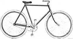 Bike Transportation free black white clipart images clipartblack ...