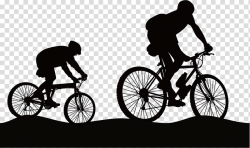 Two person riding bikes artwork, Bicycle pedal Mountain bike ...
