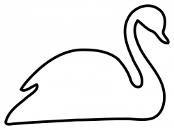 Clipart - White Swan