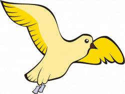 Clipart - Bird in flight 2