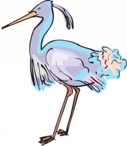 Purple And Blue Heron Clip Art at Clker.com - vector clip art online ...