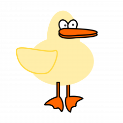 Duck clipart silly - Pencil and in color duck clipart silly