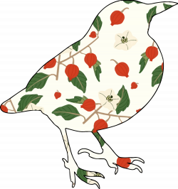 Clipart - Floral bird 4