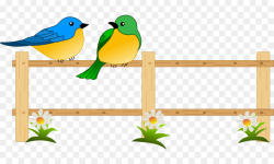 Fence Cartoon clipart - Garden, Fence, Bird, transparent ...