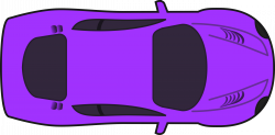 Clipart - Purple Racing Car (Top View)