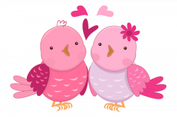 Pink in Love Birds Clipart. | LOVE Clipart | Pinterest | Bird ...