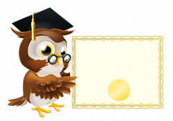 Owl with School Diploma PNG Clipart Picture | Gallery Yopriceville ...