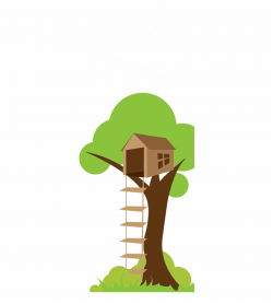 Clipart Birds Tree House - Tree House Png Cartoon Free PNG ...