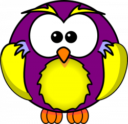 Gold And Purple Owl Clip Art at Clker.com - vector clip art online ...