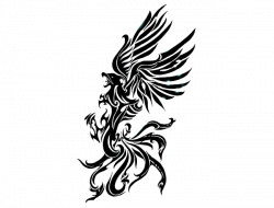 Phoenix Silhouette Tattoo at GetDrawings.com | Free for personal use ...