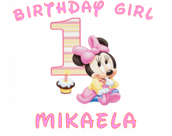 28+ Collection of Minnie Mouse 1st Birthday Clipart | High quality ...