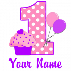 1st Birthday Purple Cupcake Bib by CupcakesandSprinklesBirthdayTees