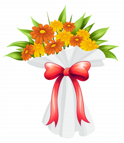 Red and Orange Flowers Bouquet PNG Image | Gallery Yopriceville ...