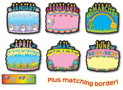 Birthday Cakes Bulletin Board Set | CD- - Clip Art Library