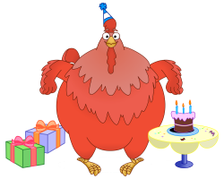 Image - Dora the Explorer Big Red Chicken Character Birthday Party ...
