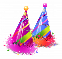 Happy Birthday Party Hats Transparent PNG Clipart | Gallery ...