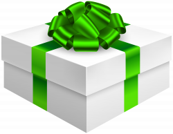 Gift Box with Bow in Green PNG Clipart - Best WEB Clipart