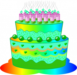 Birthday Cake B | Free Images at Clker.com - vector clip art online ...