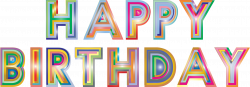 Clipart - Happy Birthday Typography 2