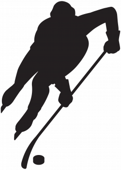 Hockey Player Silhouette PNG Clip Art Image | Gallery Yopriceville ...