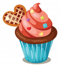 Cupcake Icing Birthday cake Muffin Clip art - Delicious cupcakes ...