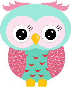 Coruja Rosa e Azul - Minus | Značky na skrinky | Pinterest | Owl ...