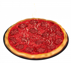 Pizza with tomato and Salami PNG Clipart | Gallery Yopriceville ...