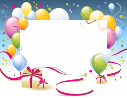 Birthday Transparent PNG Photo Frame | Рамки, стрелки, фонове ...