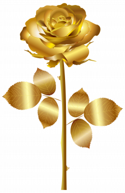 Gold Rose PNG Clip Art Image | Gallery Yopriceville - High-Quality ...
