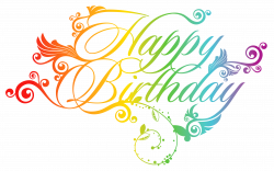Birthday Greeting card Clip art - Colorful Happy Birthday PNG ...