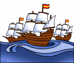Explorers Clip Art by Phillip Martin, Spanish Ships