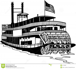 Old Ferry Boat Cartoon Vector Clipart Stock Vector - Image ...