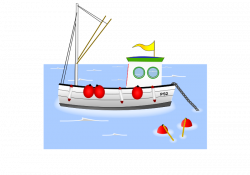 Boat clipart fishing trawler - Pencil and in color boat clipart ...