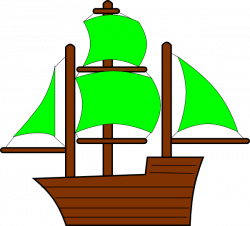 Green Pirate Ship Clip Art at Clker.com - vector clip art online ...