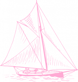 Pink Sailboat Clip Art at Clker.com - vector clip art online ...