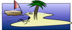 Stick Man Laying On Island Clip Art at Clker.com - vector ...