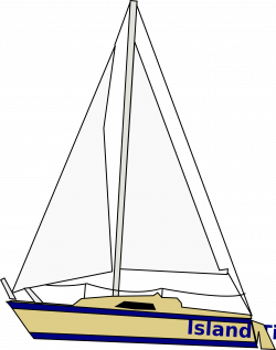 Clipart - Island Time Sailboat