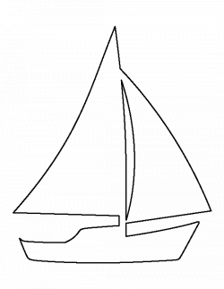 28+ Collection of Sailboat Clipart Outline | High quality, free ...