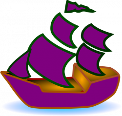 Purple Boat Clip Art at Clker.com - vector clip art online, royalty ...