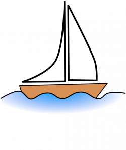 Sailing Boat clipart water clipart - Pencil and in color sailing ...