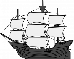 Clipart - Sailing Ship
