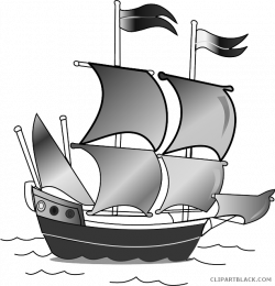 Pirate Boat Transportation free black white clipart images ...