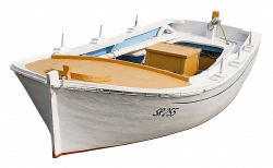 White Wooden Boat transparent PNG - StickPNG