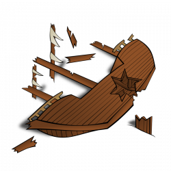 Clipart - RPG map symbols: Shipwreck