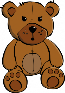 clipartist.net » Clip Art » cartoon teddy bear coloring book ...